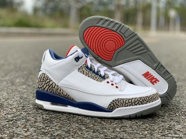 JORDAN LOOK 854262-106 BLUE AIR FIRST RETRO 3 NIKE TRUE AIR 0414